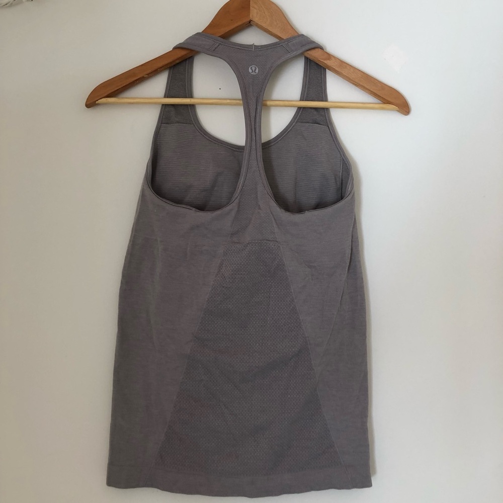 Lululemon Racerback Grey Tank - Picture 3 of 7